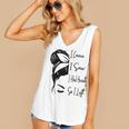 I Came I Saw I Had Anxiety So I Left Messy Bun Introvert Women's V-Neck Tank Top I Came I Saw I Had Anxiety So I Left Messy Bun Introvert Women's V-Neck Tank Top