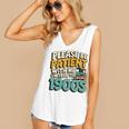 Saying Please Be Patient With Me I'm From The 1900s Premium Tri-Blend Women's V-Neck Tank Top