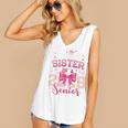 Senior 2026 Class Of 26 Coquette Pink Bow Graduation Sister Women's V-Neck Tank Top