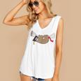 Sloth Graduation Shirt Cute Animal Diploma Grad Women's V-Neck Tank Top