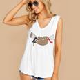 Sloth Graduation Shirt I Did It Diploma Grad Women's V-Neck Tank Top