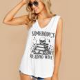 Somebody's Smut Reading Wife Smutty Book Lovers Women's V-Neck Tank Top Somebody's Smut Reading Wife Smutty Book Lovers Women's V-Neck Tank Top