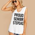 Stepfather SEN18R Graduation Party Stepdad Senior 2018 Shirt Women's V-Neck Tank Top
