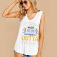 Straight Outta The Library Book Lover Men Women Premium Tri-Blend Women's V-Neck Tank Top