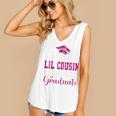 Super Proud Little Cousin Of 2025 Graduate Graduation Family Premium Tri-Blend Women's V-Neck Tank Top