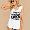 I Survived Elementary School Class Of 2018 Graduation Shirt Women's V-Neck Tank Top