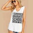 I Survived Graduate School Class Of 2018 Graduation Women's V-Neck Tank Top