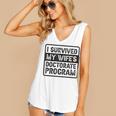 I Survived My Wife's Doctorate Program PhD Graduation Women's V-Neck Tank Top