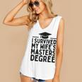 I Survived My Wife's Masters Degree Graduation Class Of 2025 Women's V-Neck Tank Top