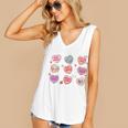 Things I Do On Valentines's Day Book Lover Candy Heart Women's V-Neck Tank Top