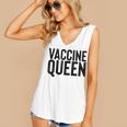 Vaccine Queen Nursing Graduation Shirt Women's V-Neck Tank Top