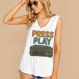 VHS Cassette Retro Analog Nostalgia Theme Women's V-Neck Tank Top VHS Cassette Retro Analog Nostalgia Theme Women's V-Neck Tank Top