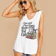 Vintage I Just Want To Read Books And Pet Cats Cat Raglan Baseball Tee Women's V-Neck Tank Top