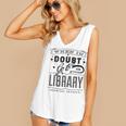 When In Doubt Go To The Library Teacher Vintage Book Lovers Women's V-Neck Tank Top When In Doubt Go To The Library Teacher Vintage Book Lovers Women's V-Neck Tank Top