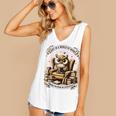Wise Owl Reading Books Women's V-Neck Tank Top