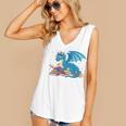 In A World Full Of Bookworms Be A Book Dragon Women's V-Neck Tank Top