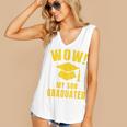 Wow My Son Graduated Mom Dad Of A Senior Graduation Women's V-Neck Tank Top