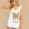 Yk2 Cat With Tomboy Tail 90s Nostalgia Downtown Indie Premium Tri-Blend Women's V-Neck Tank Top