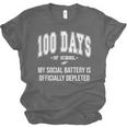 100 Days Of School Sarcastic Teacher Introvert Kid 100th Day Unisex Jersey T-Shirt 100 Days Of School Sarcastic Teacher Introvert Kid 100th Day Unisex Jersey T-Shirt