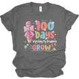 100th Day Of School Teacher Women Floral Books Unisex Jersey T-Shirt 100th Day Of School Teacher Women Floral Books Unisex Jersey T-Shirt