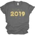 2019 Gold Confetti GraduationShirt High School College Unisex Jersey T-Shirt