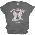 4th Grade Bow 2026 Fourth Grade Graduation Unisex Jersey T-Shirt