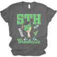 5th Grade Graduate Dinosaur Dab Graduation School Unisex Jersey T-Shirt