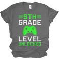 5th Grade Level Unlocked Back To School Gamer Graduation Unisex Jersey T-Shirt