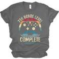 7th Grade Level Complete Gamer Class Of 2025 Graduation Boy Unisex Jersey T-Shirt