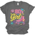 80's Girl Roller Skates Skating Eighties 1980s Nostalgia Unisex Jersey T-Shirt