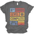 8th Grade Graduation Shirt 2024 Gamer Level Eighth Birthday Unisex Jersey T-Shirt