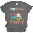 Abibliophobia Book Lovers Graphic Unisex Jersey T-Shirt