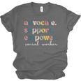 Advocate Support Empower Cute Social Worker Graduation MSW Unisex Jersey T-Shirt