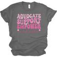 Advocate Support Empower Groovy Social Worker Graduation MSW Unisex Jersey T-Shirt
