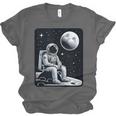 Aesthetic Spaceman Astronaut On The Moon Space Introvert Unisex Jersey T-Shirt Aesthetic Spaceman Astronaut On The Moon Space Introvert Unisex Jersey T-Shirt