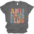 Anti Social Dog Moms Club Introvert Dog Mom Retro Men Women Unisex Jersey T-Shirt