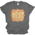 Antisocial Like A Good Neighbor Stay Over There Introvert Unisex Jersey T-Shirt