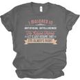 Artificial Intelligence Major Student Shirt Graduation Unisex Jersey T-Shirt