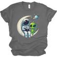 Astronaut Reading Book To Alien Shirt Moon Space Lover Kids Unisex Jersey T-Shirt