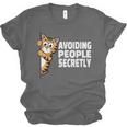 Avoiding People Secretly Cat Introvert Humor Unisex Jersey T-Shirt Avoiding People Secretly Cat Introvert Humor Unisex Jersey T-Shirt
