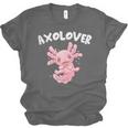 Axolovert Axolotl Humor Salamander Introvert Unisex Jersey T-Shirt