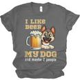 I Like Beer My Dog And Maybe 2 People Introvert Pun Unisex Jersey T-Shirt I Like Beer My Dog And Maybe 2 People Introvert Pun Unisex Jersey T-Shirt