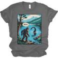 Bigfoot Sasquatch Loch Ness Monster Introvert Bruh Unisex Jersey T-Shirt