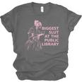 Biggest Slut At The Public Library Reading Book Club Unisex Jersey T-Shirt Biggest Slut At The Public Library Reading Book Club Unisex Jersey T-Shirt