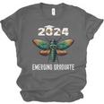 Biology Class Of 2024 Emerging Graduation For Him Unisex Jersey T-Shirt