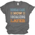 Bonsai Care Now Minimal Socializing Introvert Vintage Unisex Jersey T-Shirt