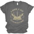 A Book A Day Keeps Reality Away Reading Escape Quote Unisex Jersey T-Shirt A Book A Day Keeps Reality Away Reading Escape Quote Unisex Jersey T-Shirt