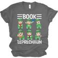 Book Leprechaun St Patrick's Day Library Librarian Reading Unisex Jersey T-Shirt Book Leprechaun St Patrick's Day Library Librarian Reading Unisex Jersey T-Shirt
