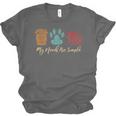 Book Lover Reader Coffee Dog Book My Needs Are Simple For Men Women Unisex Jersey T-Shirt