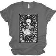 Book Lover The Reader Tarot Card Skeleton Reading Unisex Jersey T-Shirt